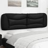 vidaXL Headboard Cushion "Hvar" Black 183 cm King Faux Leather