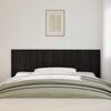 vidaXL Headboard Black oak 200 x 1,5 x 80 cm Engineered wood