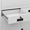 vidaXL Office Cabinet Light Grey 90x40x180 cm Steel