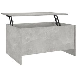 vidaXL Coffee Table Concrete Grey 80x55.5x41.5 cm Engineered Wood