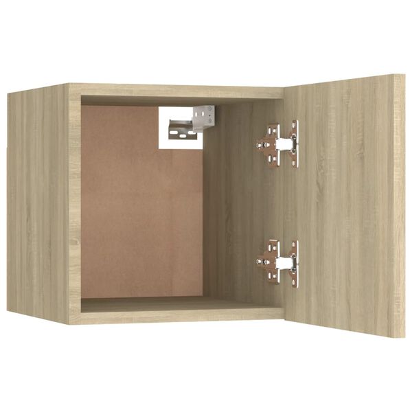 vidaXL Bedside Cabinet Sonoma Oak 30.5x30x30 cm Engineered Wood