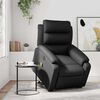 vidaXL Electric Stand up Massage Recliner Chair Black Faux Leather