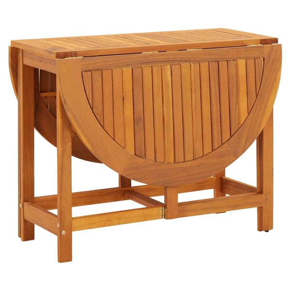 vidaXL Garden Table 130x90x72 cm Solid Acacia Wood