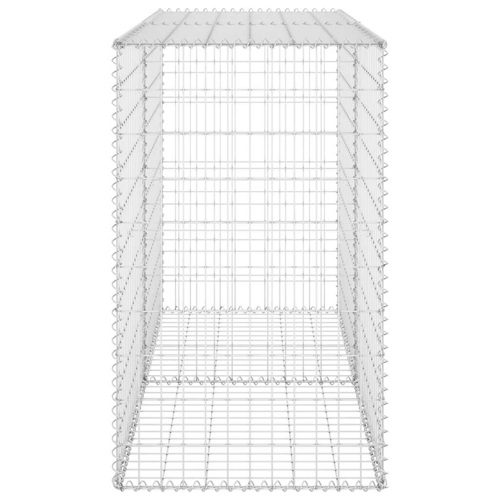 vidaXL Gabion Wall with Covers Galvanised Steel 150x60x100 cm