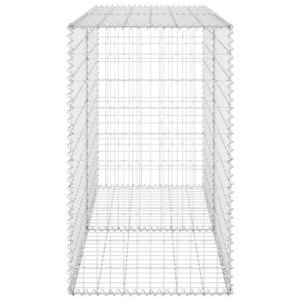 vidaXL Gabion Wall with Covers Galvanised Steel 150x60x100 cm