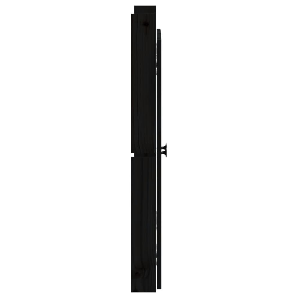 vidaXL Outdoor Kitchen Doors Black 50x9x82 cm Solid Wood Pine