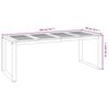 vidaXL Garden Table with U-shaped Legs 200x90x75 cm Solid Wood Acacia