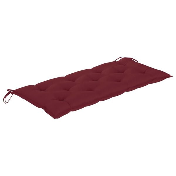 vidaXL Garden Bench with Cushion 120 cm Bamboo