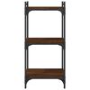 vidaXL Bookcase 3-Tier Brown Oak 40x30x86 cm Engineered Wood