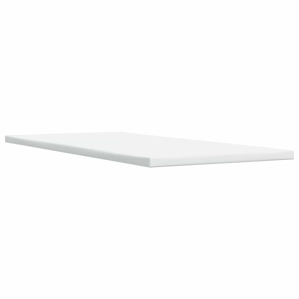 vidaXL Box Spring Bed with Mattress White Twin Faux Leather