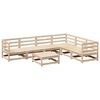 vidaXL 7 Piece Garden Sofa Set Solid Wood Pine