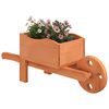 vidaXL Wheelbarrow Planters 2 pcs 47x15x19 cm Solid Wood Fir