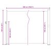 vidaXL Retractable Side Awning 160 x 500 cm Red