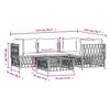vidaXL 5 Piece Garden Lounge Set with Cushions Anthracite Steel