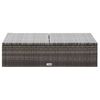 vidaXL 2 Piece Garden Lounge Set with Cushions Poly Rattan Grey