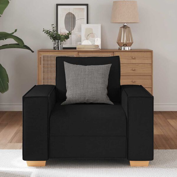 vidaXL Sofa Chair Black 60 cm Fabric