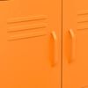 vidaXL Storage Cabinet Orange 60x35x56 cm Steel