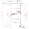vidaXL Top for Highboard VIKEN White Engineered Wood