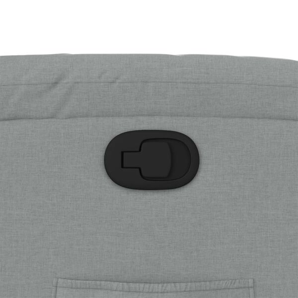 vidaXL Recliner Chair Light Grey Fabric
