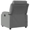 vidaXL Massage Recliner Chair Dark Grey Fabric