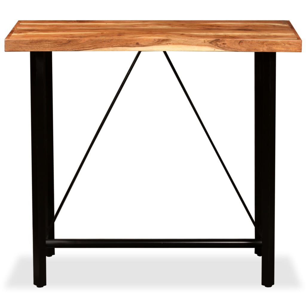 vidaXL Bar Table Solid Acacia Wood 120x60x107 cm