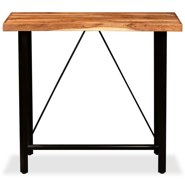vidaXL Bar Table Solid Acacia Wood 120x60x107 cm