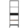 vidaXL Book Cabinet 60x35x180 cm Rough Mango Wood & Iron