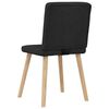 vidaXL Dining Chairs 4 pcs Black Fabric