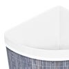 vidaXL Bamboo Corner Laundry Basket Grey 60 L
