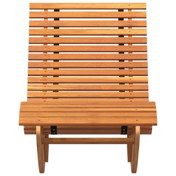 vidaXL Rocking Sun Loungers 2 pcs Brown 154 x 60 x 74 cm