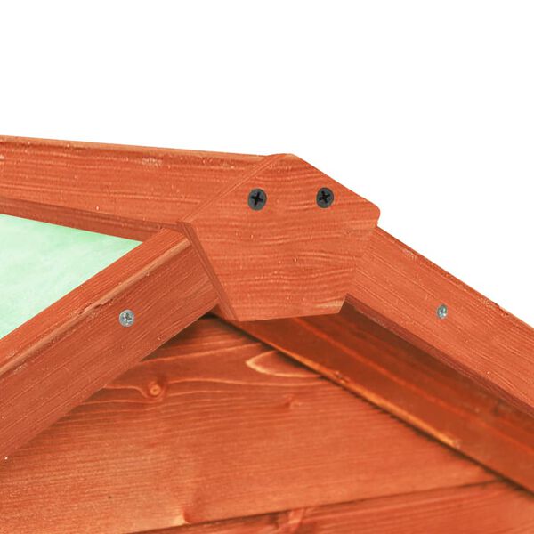 vidaXL Rabbit Hutch 140x63x120 cm Solid Firwood