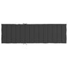 vidaXL Sun Lounger Cushion Black 200x60x3cm Oxford Fabric