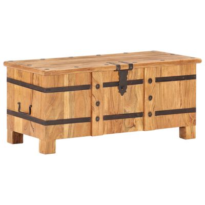 vidaXL Chest 90x40x40 cm Solid Acacia Wood