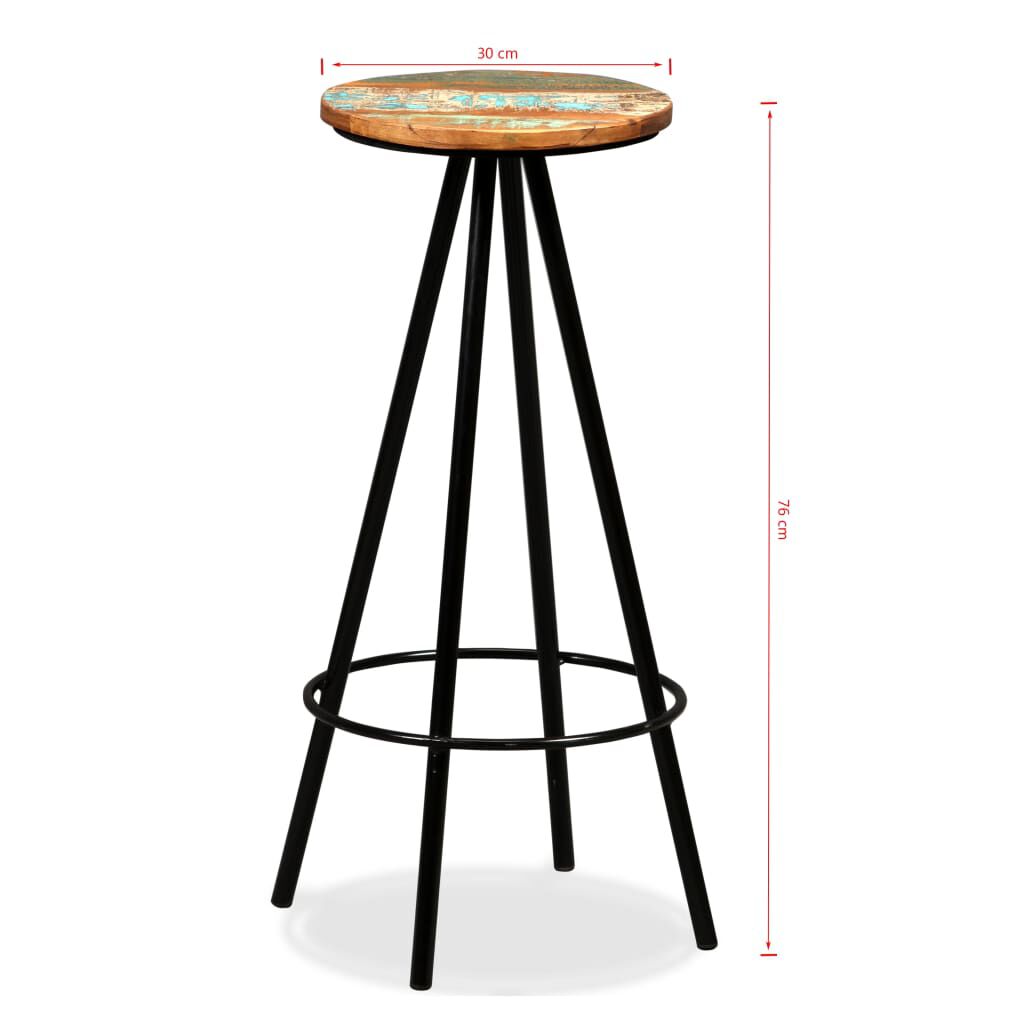 vidaXL Bar Set 7 Pieces Solid Acacia and Reclaimed Wood