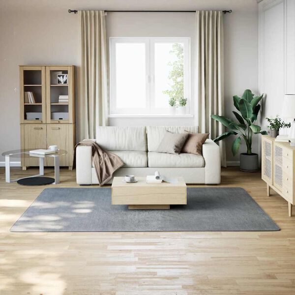 vidaXL Washable Rug Soft Shaggy Grey 160x230 cm Anti Slip