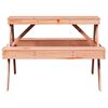 vidaXL Picnic Table 105x134x75 cm Solid Wood Douglas