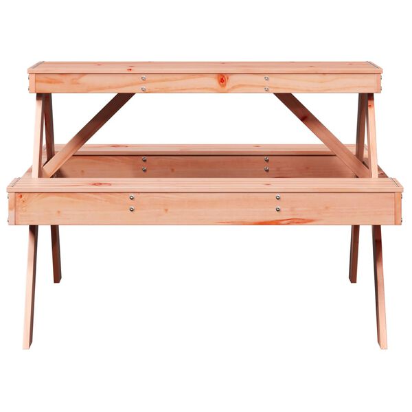 vidaXL Picnic Table 105x134x75 cm Solid Wood Douglas