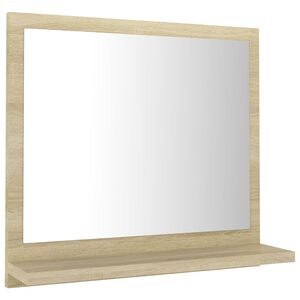 vidaXL Bathroom Mirror Sonoma Oak 40x10.5x37 cm Engineered Wood