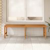 vidaXL Garden Bench 150 cm Solid Teak Wood