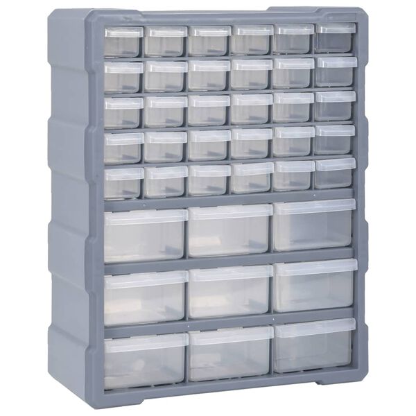 vidaXL Multi-drawer Organiser with 39 Drawers 38x16x47 cm