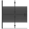 vidaXL Folding Shower Enclosure ESG 120x140 cm Black
