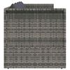 vidaXL Garden Bed Grey 200x60 cm Poly Rattan