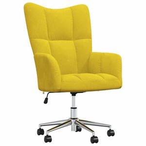 vidaXL Relaxing Chair Mustard Yellow Velvet