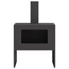 vidaXL Fire Pit Black 60 x 40 x 96 cm Cold-rolled steel