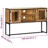 vidaXL TV Cabinet 120x30x75 cm Solid Reclaimed Wood