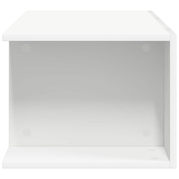 vidaXL TV Cabinet with LED Lights White 90x39x30 cm
