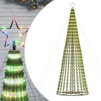 vidaXL Christmas Tree Light Cone 688 LEDs Colourful 300 cm