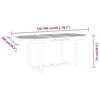 vidaXL 7 Piece Garden Dining Set Solid Wood Eucalyptus