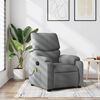 vidaXL Massage Recliner Chair Light Grey Fabric
