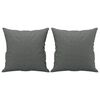 vidaXL 2 Piece Sofa Set with Pillows Dark Grey Fabric